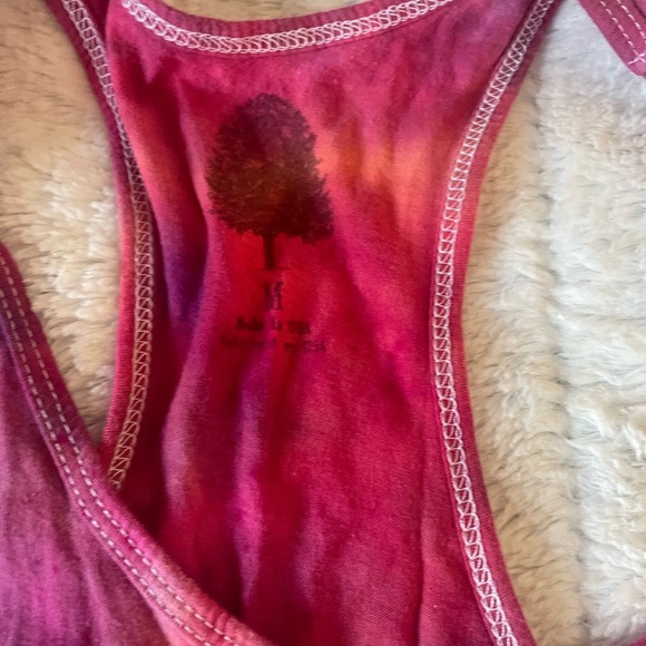 Alice in Wonderland tie dye Razorback tank - Picture 3 of 4